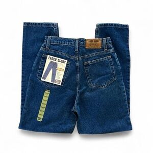 NWT 90s Faded Glory Dark Wash High Rise Tapered Jeans